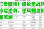 【爱游戏】纽伦堡战队惊险逆袭，逆风翻盘掀起波澜